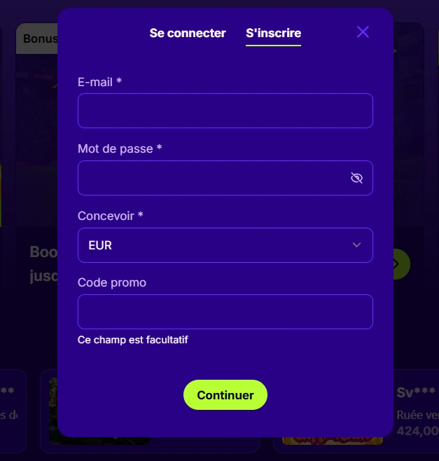 upspinz casino inscription